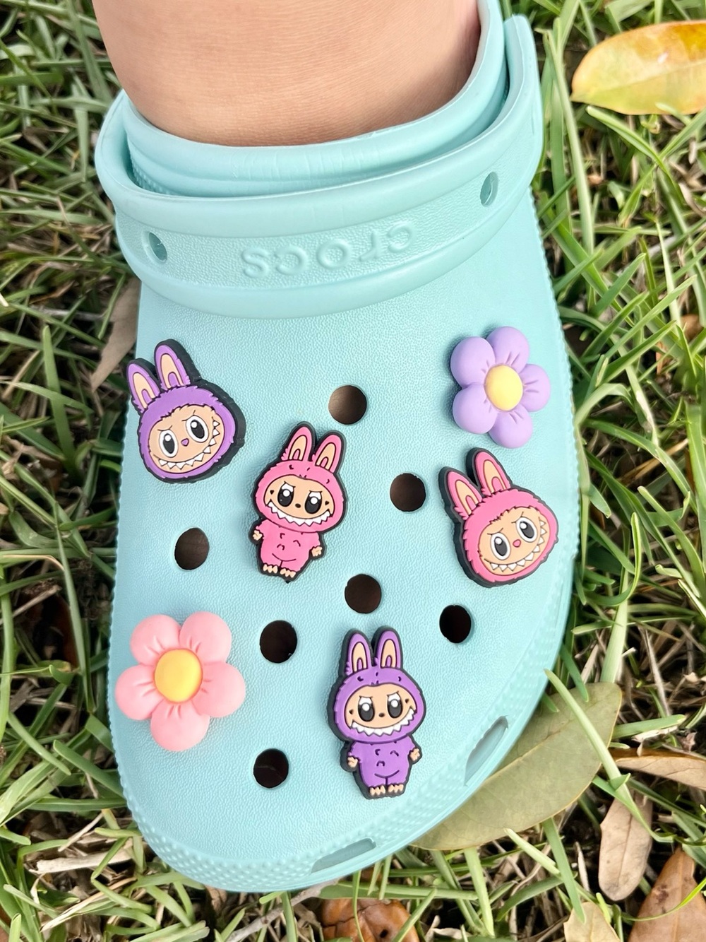 Labubu Flower Croc Charm Bundle